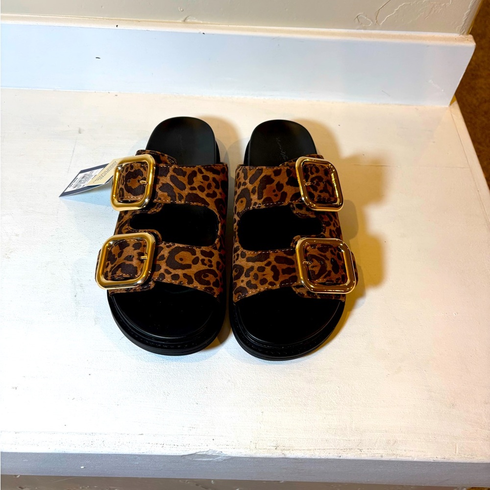 Women's Collin Double Buckle Footbed Sandals - Universal Thread Size 8.5